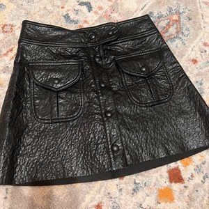BlankNYC Faux Pebbled Leather Skirt, sz 26 NWOT